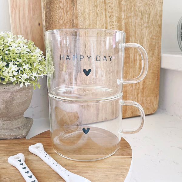 Happy Day Glass Mug