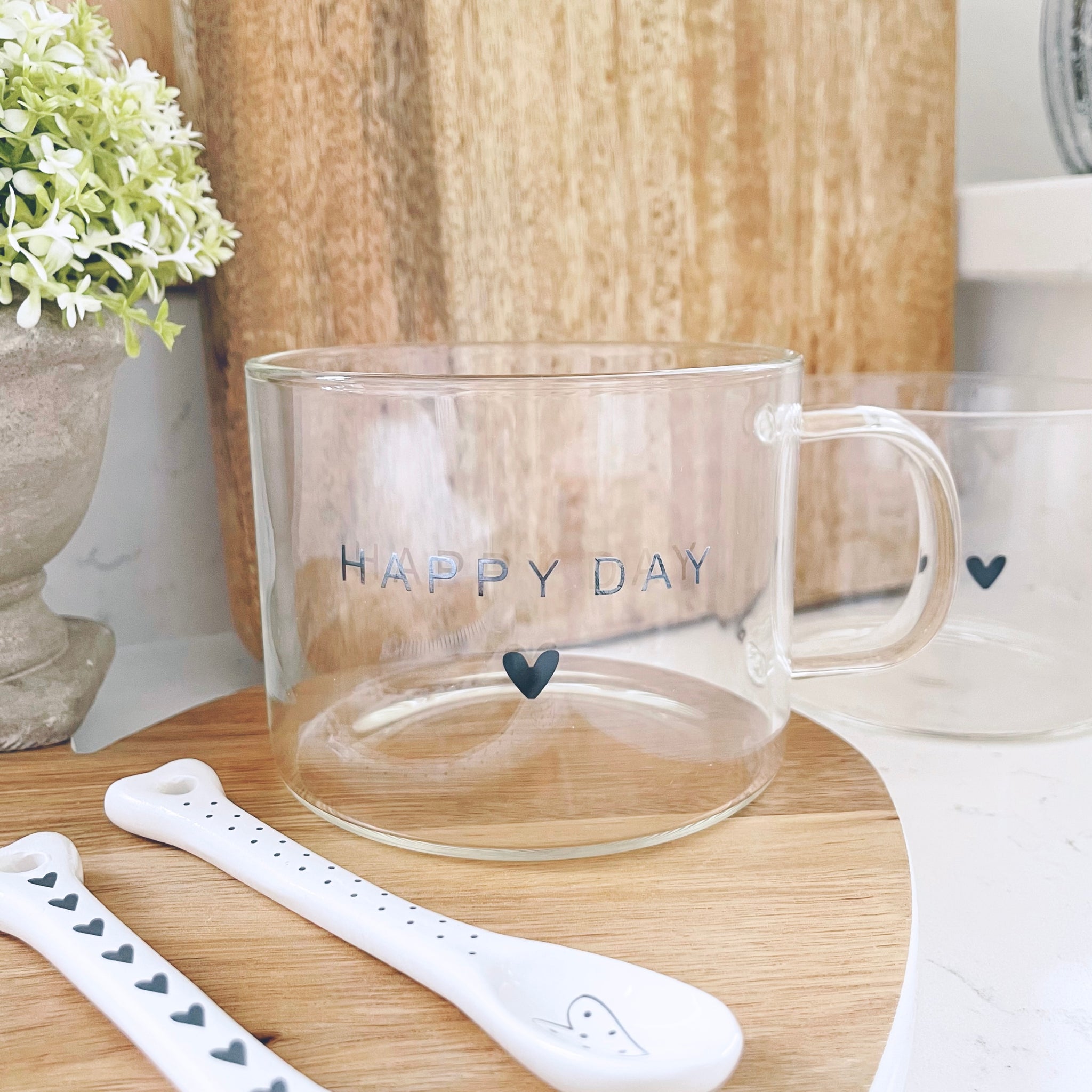 Happy Day Glass Mug
