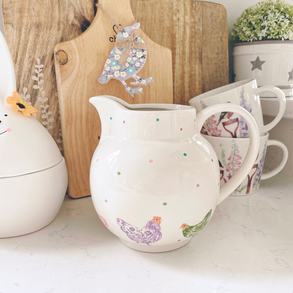 Rounded Spot Hen Jug