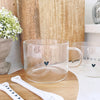 Heart Glass Mug