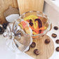 Large Glass Lidded Pumpkin Jar