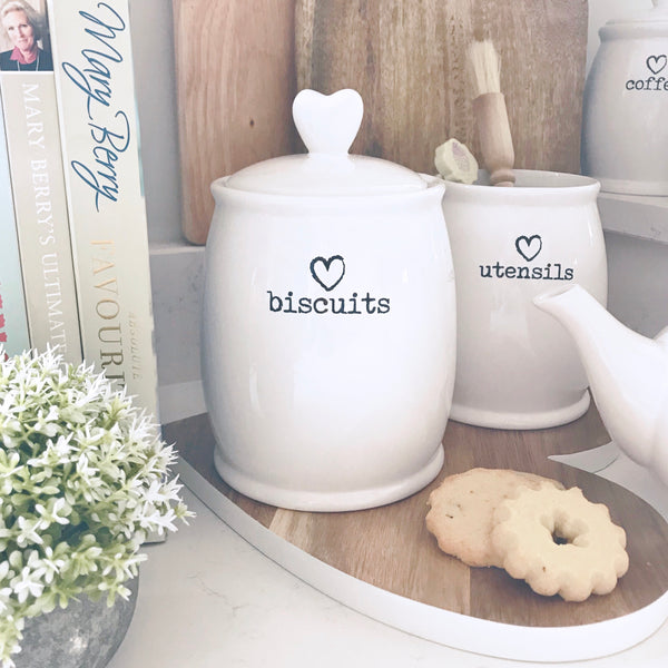 Heart Biscuit Jar