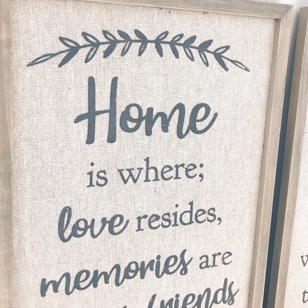 Home and Love Plaques