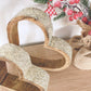 Set of 2 Gold Flecked Hearts